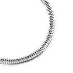 Metal Border Belt with Diamante's - Silver
