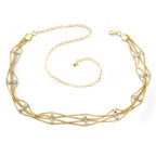 Gold Diamante Chain with Charms