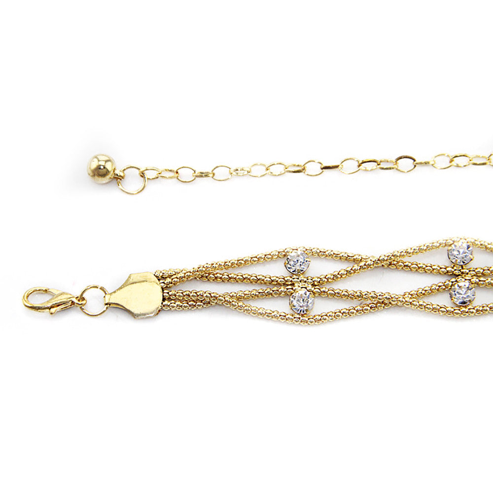 Gold Diamante Chain with Charms