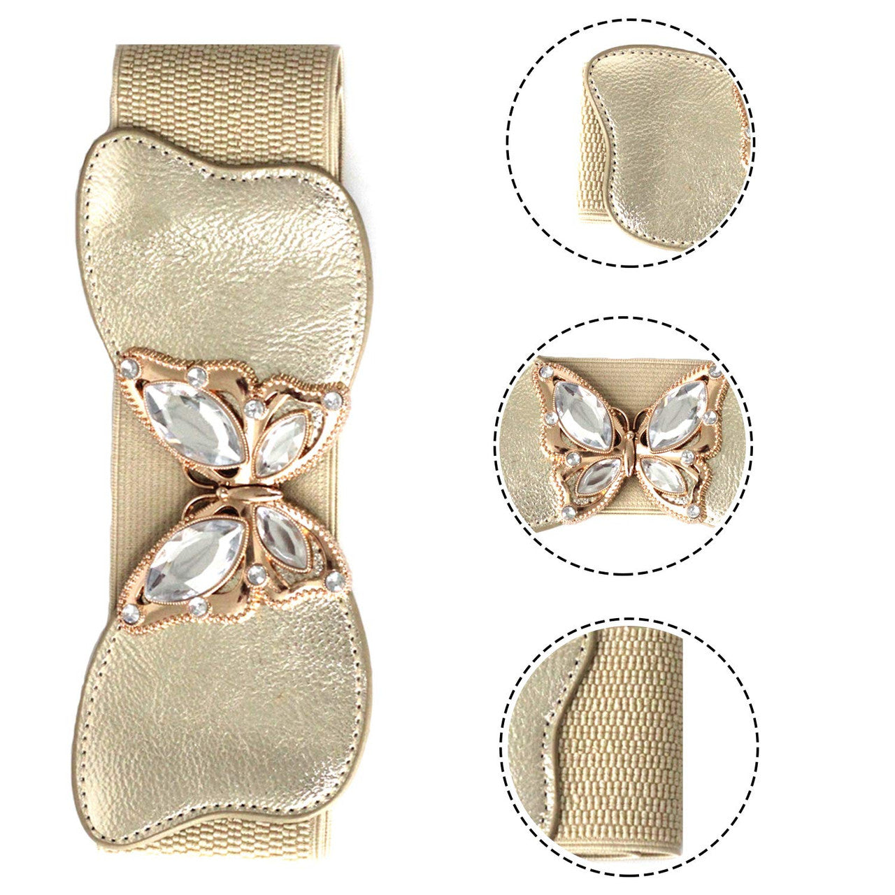 Butterfly Buckle Belt - Gold