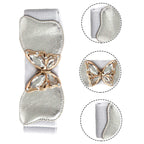 Butterfly Buckle Belt - Silver