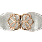Conjoined Hearts Buckle Belt - Silver