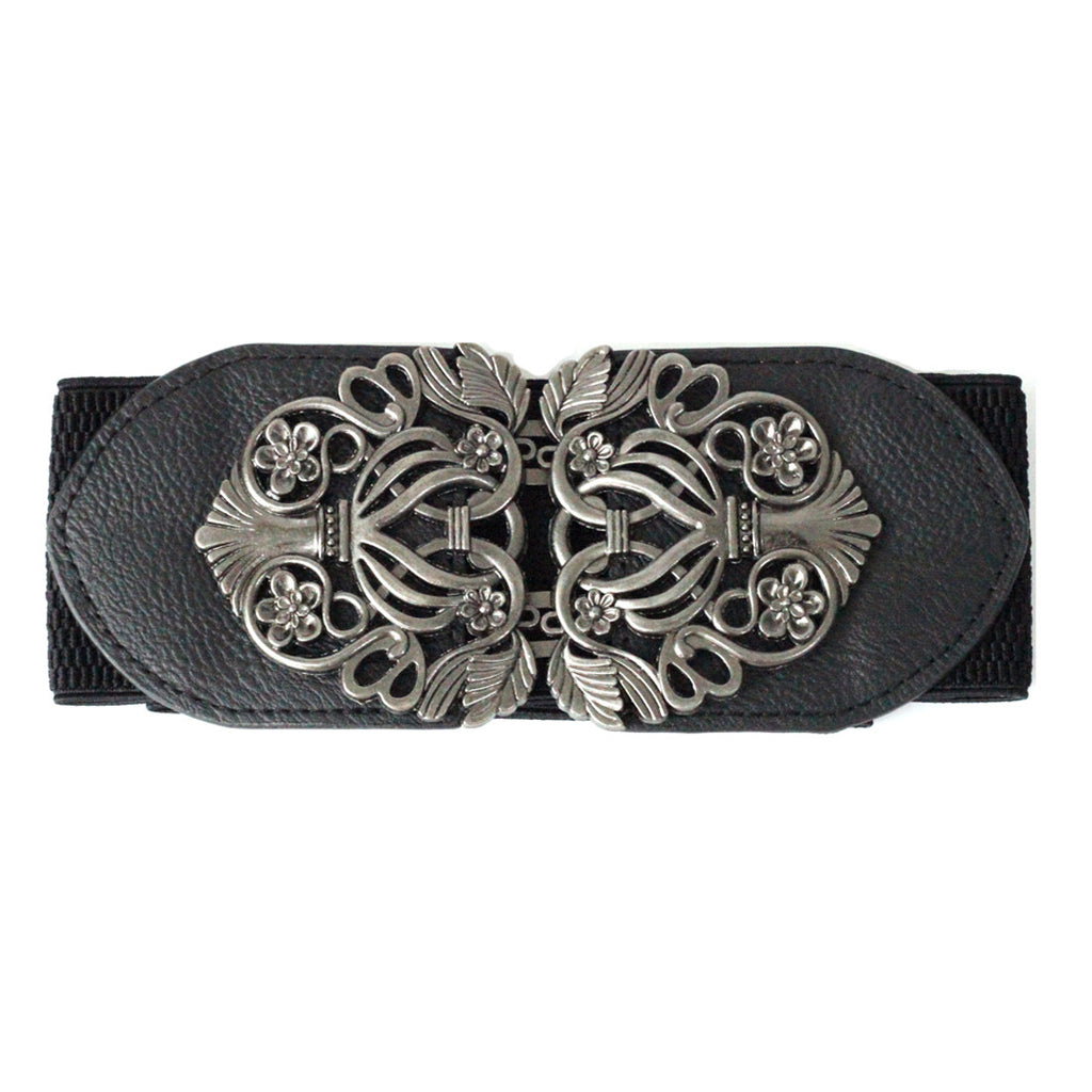 Elasticated Intertwined Leaves Belt