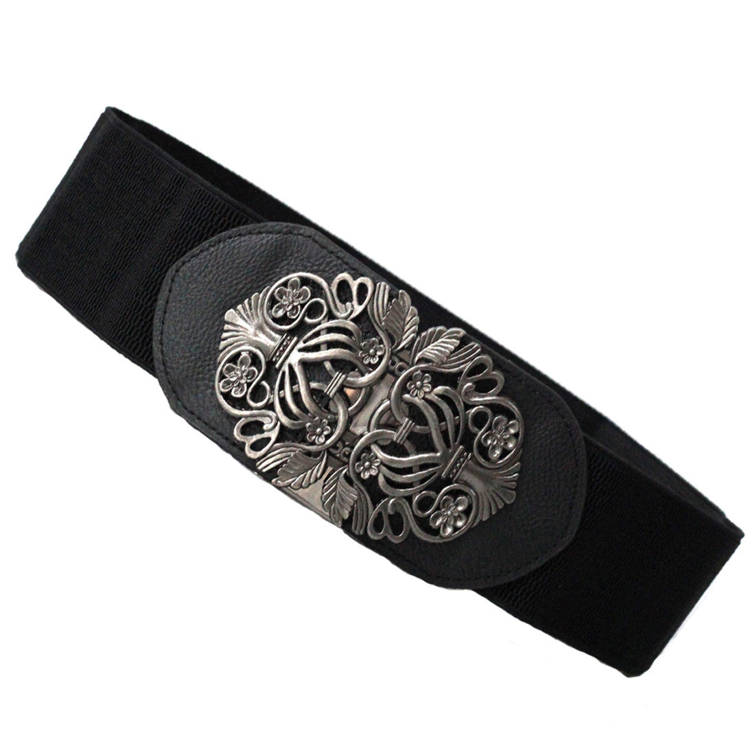 Elasticated Intertwined Leaves Belt