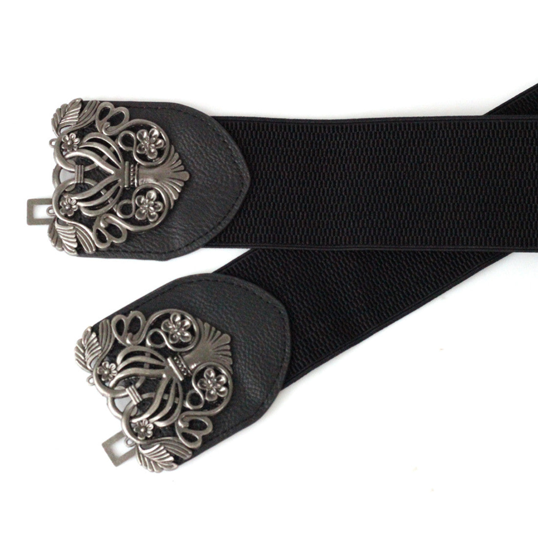 Elasticated Intertwined Leaves Belt