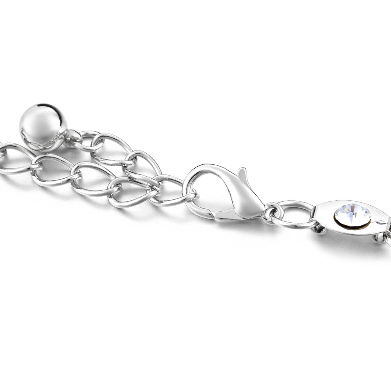 Metal Eyelet Ring Belt - Silver