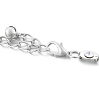 Metal Eyelet Ring Belt - Silver