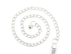 Silver Diamante Belt with Centre Flower