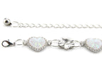 Charms Belt with Heart - White