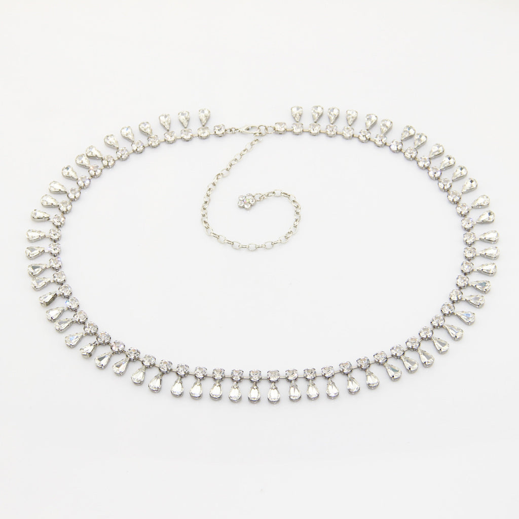 Diamante Belt with Tear Drop Crystals