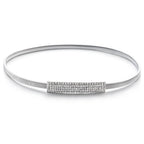 Silver Belt with Diamante Encrusted Buckle