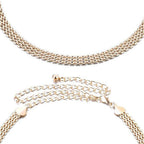 Metal Waist Chain Belt - Watch Strap Style