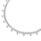 Silver Rhinestone Drop Diamante Belt