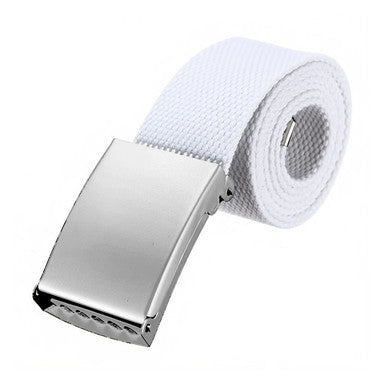 Webbing Army Belt - White