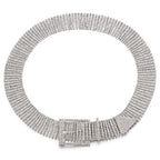 Silver Belt Bling Belt - 10 Row