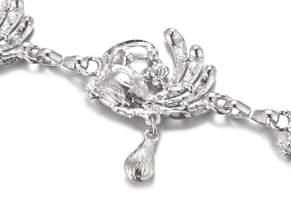 Peacock Belt - Silver