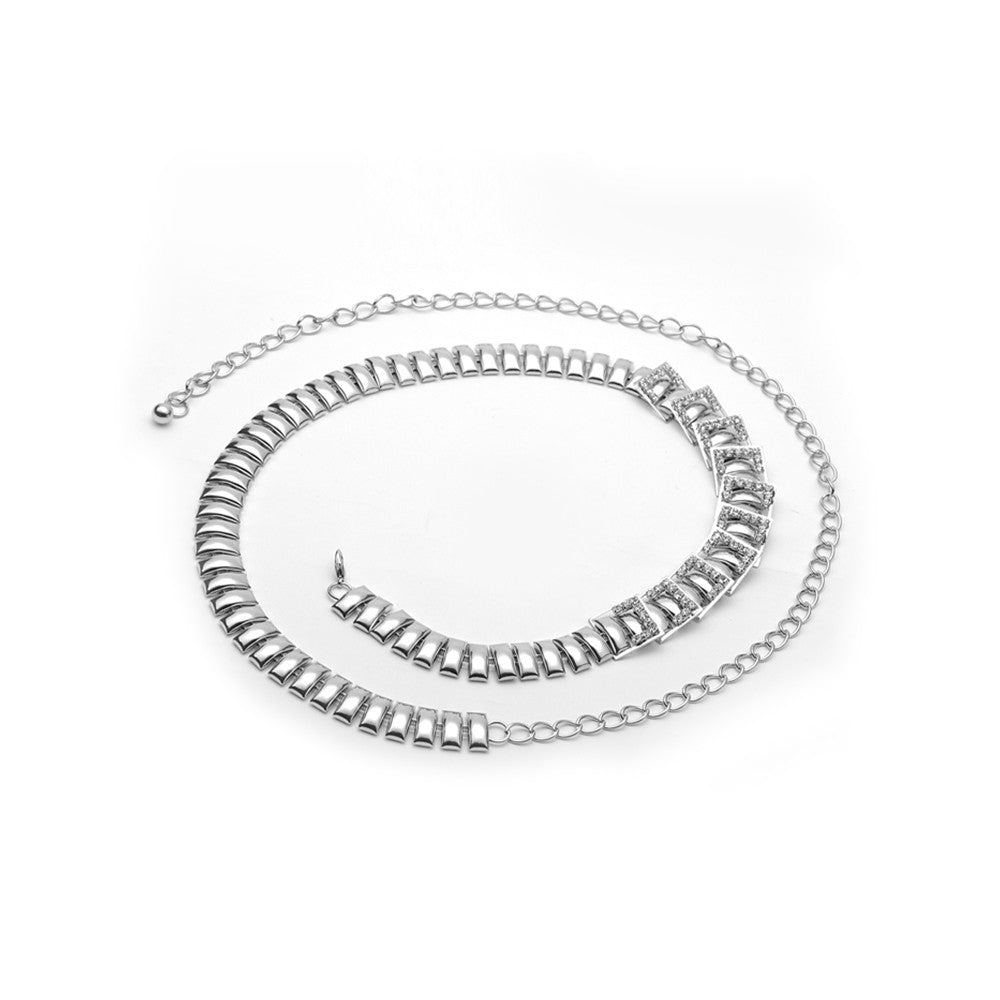 Silver Heavy Duty Charms Belt