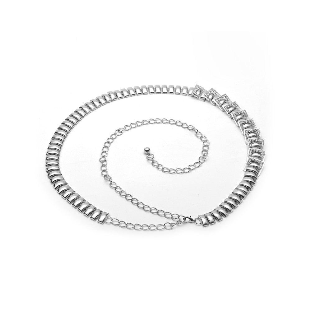 Silver Heavy Duty Charms Belt