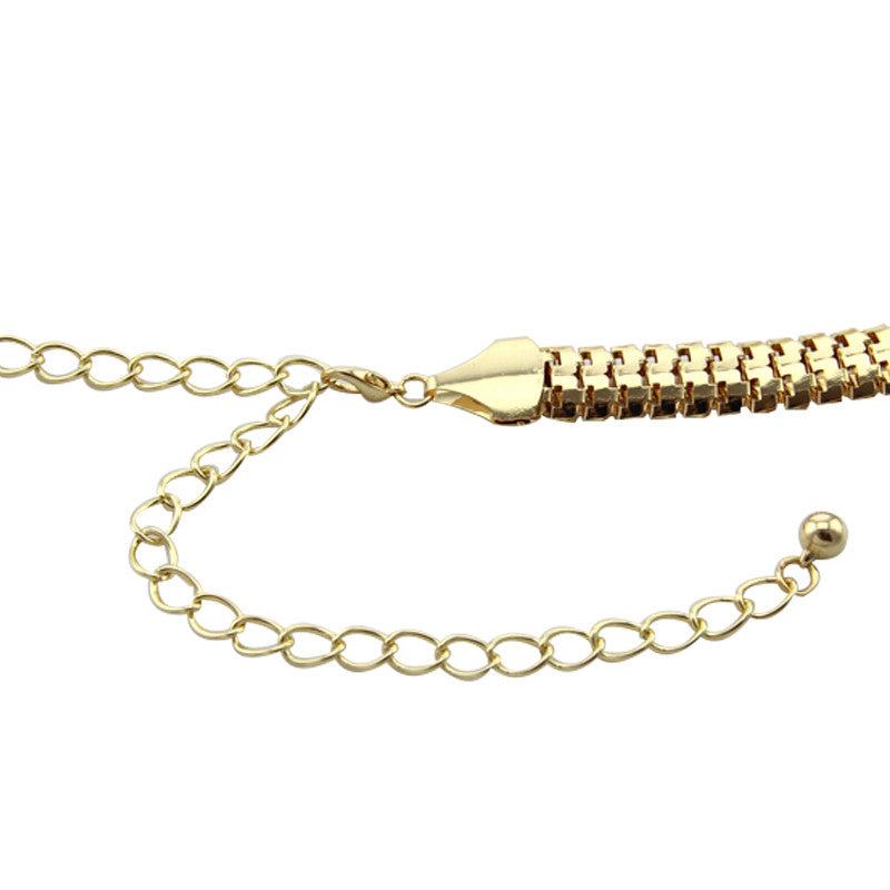 Waist Chain Belt with Scales - Gold