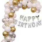 Confetti Balloon Arch with Happy Birthday Foil Balloon Set - 164pcs