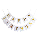 Gold, White & Pink Birthday Party Decoration Set