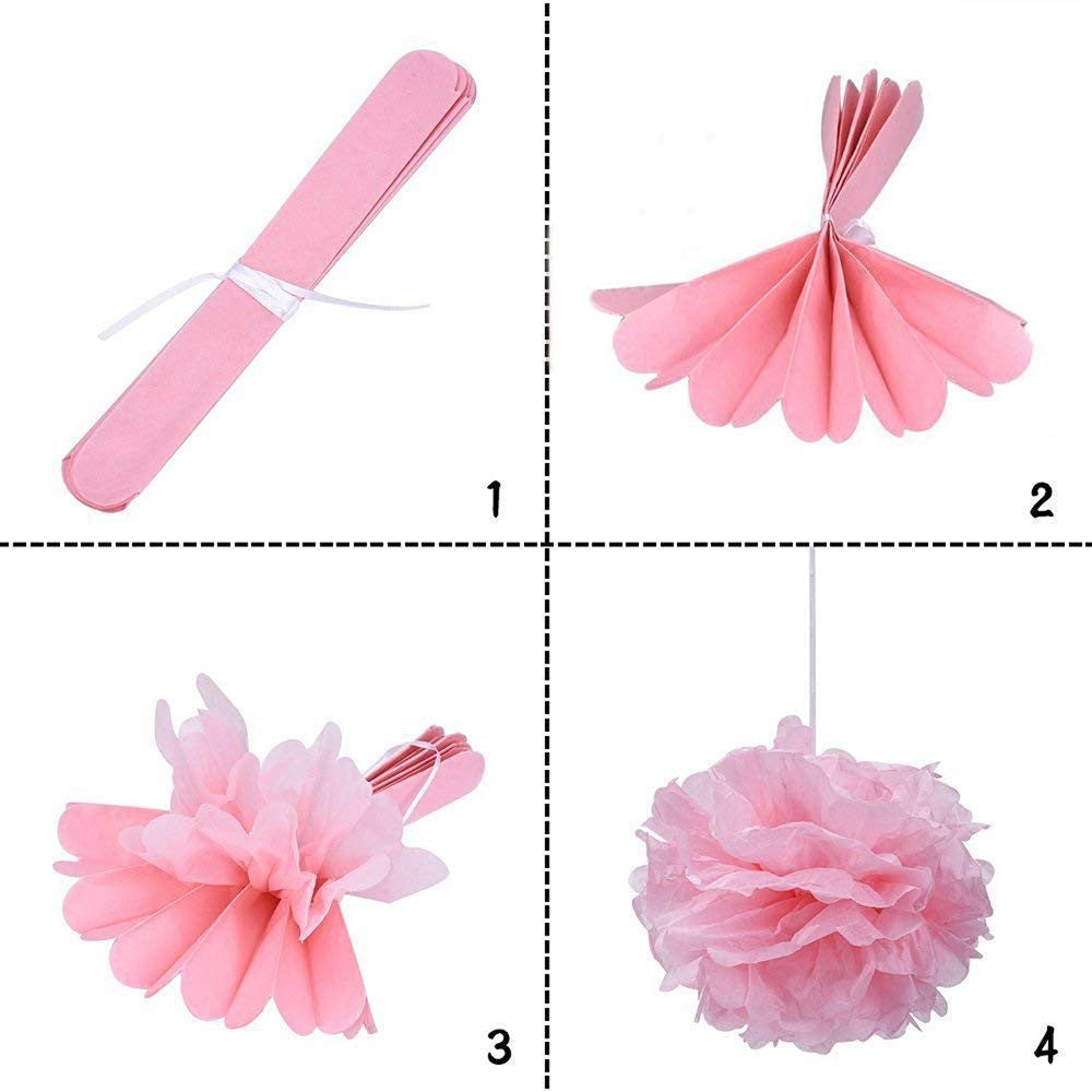Hot Pink Birthday Party Decoration Set - 106pcs
