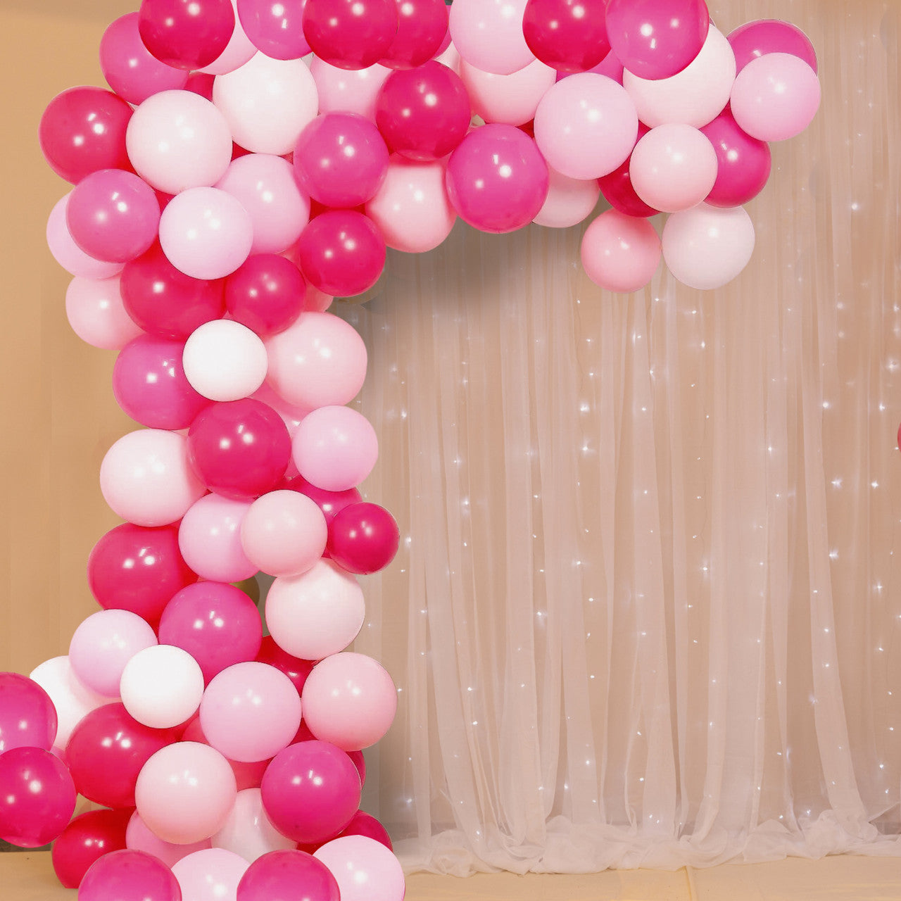 Hot Pink Birthday Party Decoration Set - 106pcs