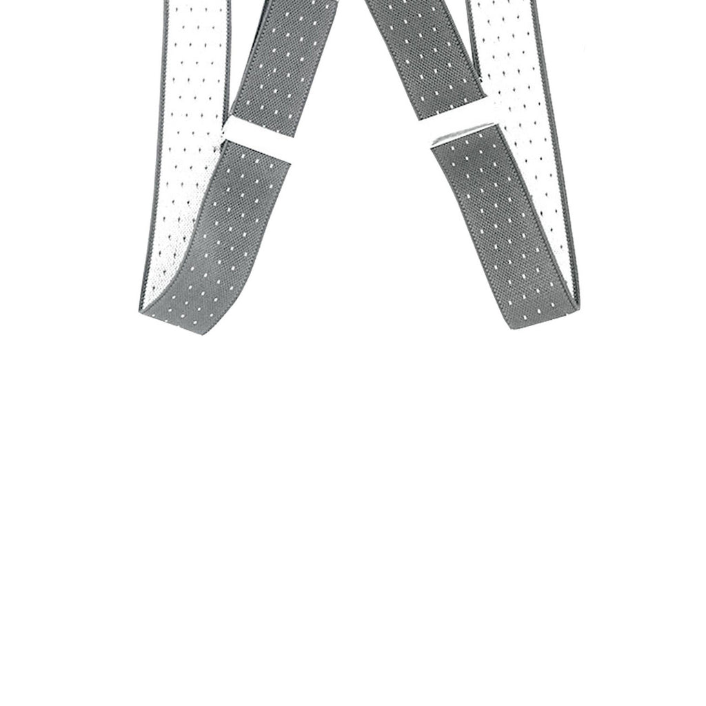 Grey and White Dot Braces with Button Hole - 25mm