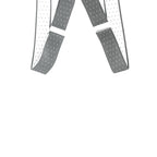 Grey and White Dot Braces with Button Hole - 25mm