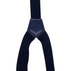 Navy Braces with Button Hole - 25mm (Centre Piece PVC)