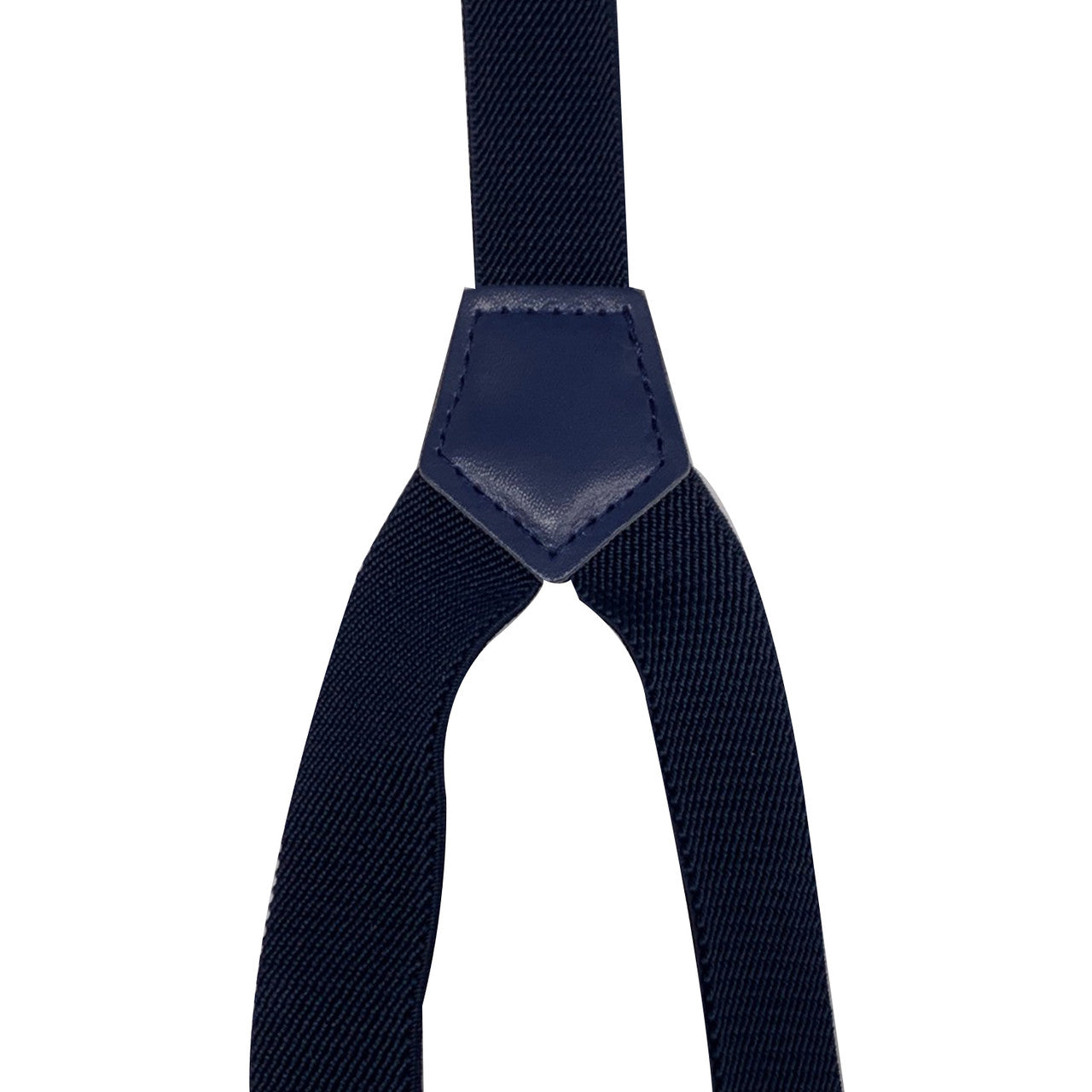 Navy Braces with Button Hole - 25mm (Centre Piece PVC)
