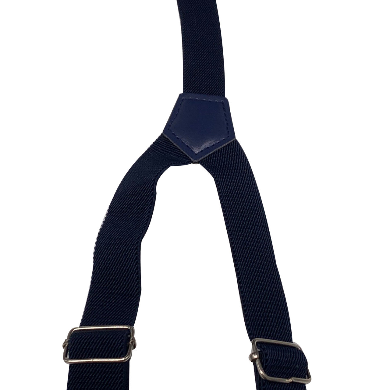 Navy Braces with Button Hole - 25mm (Centre Piece PVC)