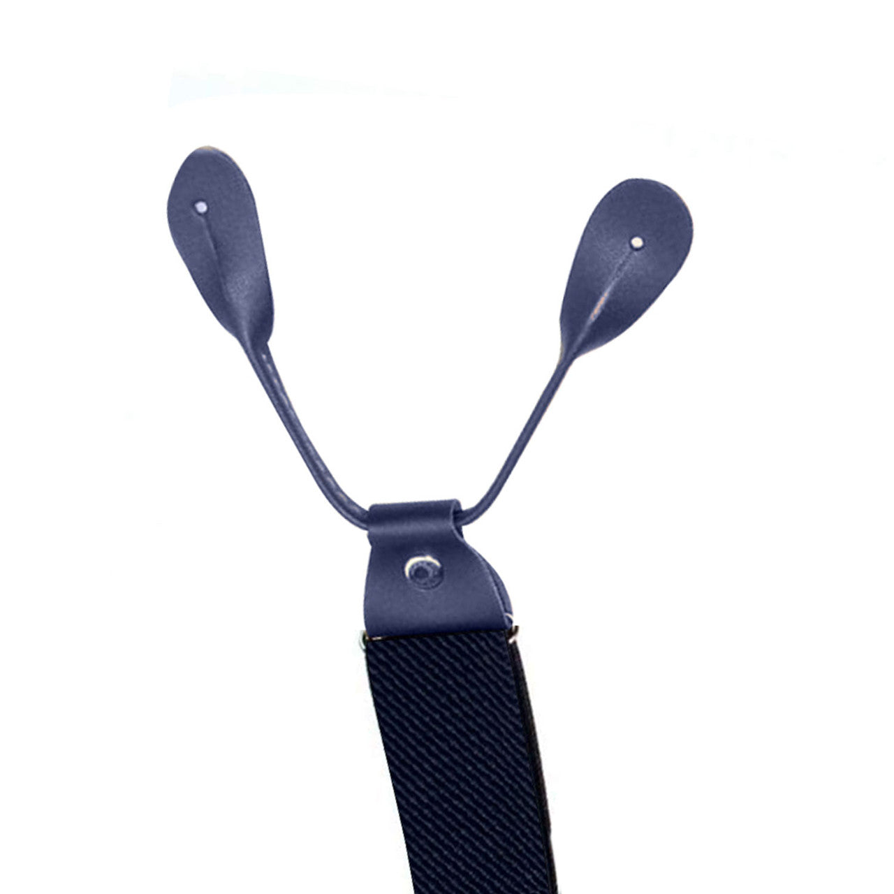 Navy Braces with Button Hole - 25mm (Centre Piece PVC)