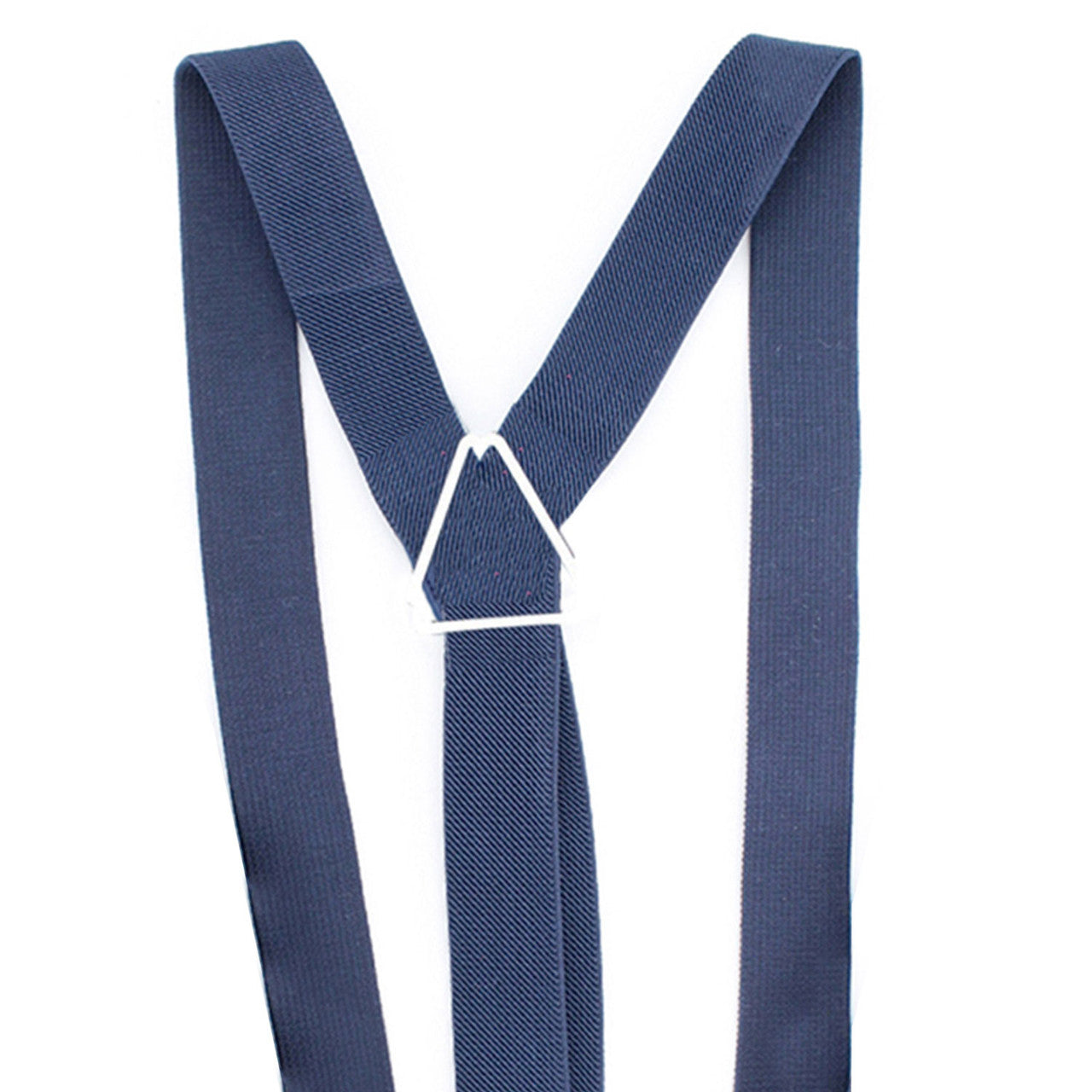 Navy Braces with Button Hole - 25mm