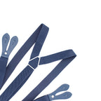 Navy Braces with Button Hole - 25mm