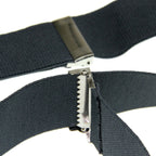 Black and Brown Braces with Button Hole - 25mm