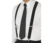 Black Braces with Clip On - 25mm
