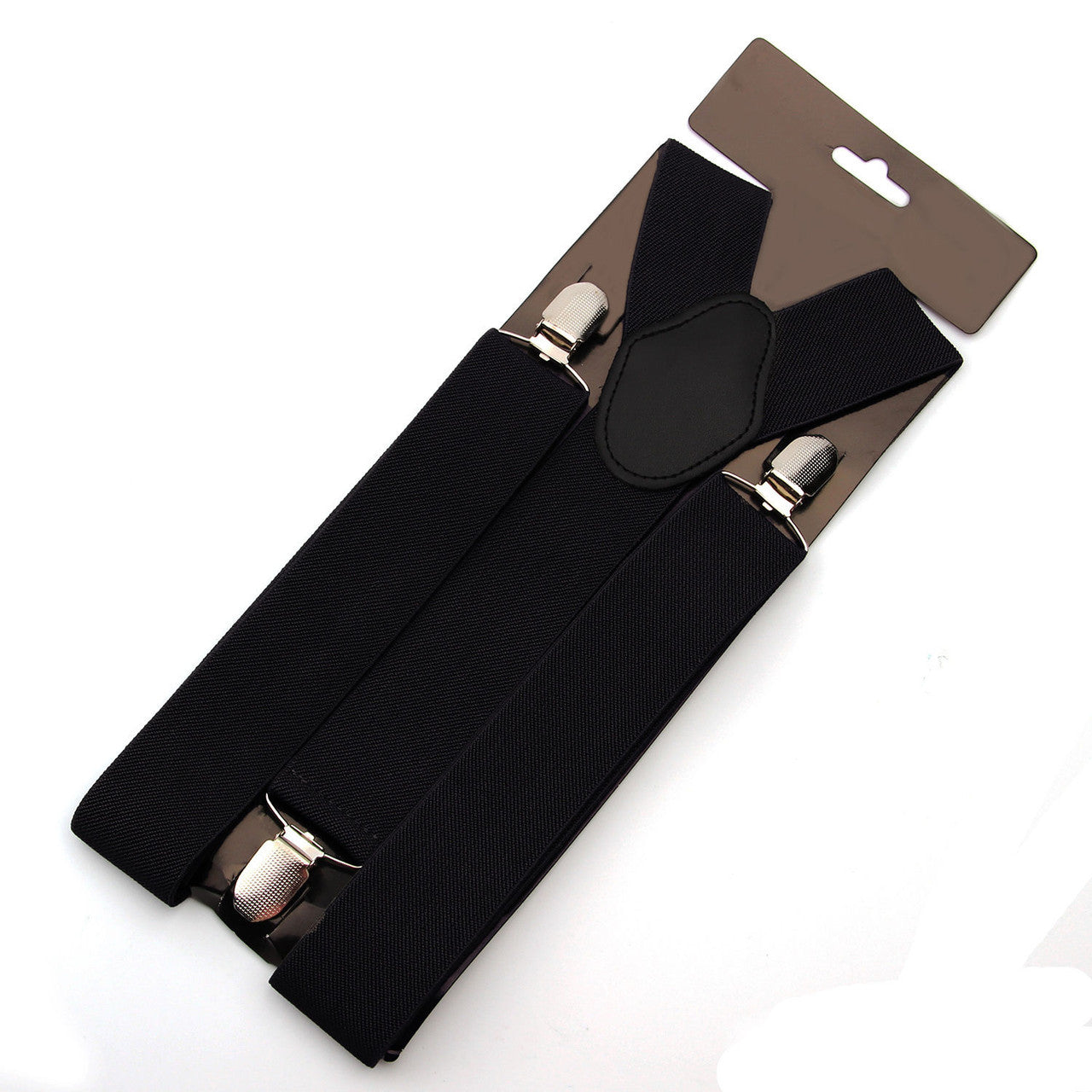 Black Braces with Clip On - 25mm