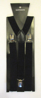 Black Braces with Clip On - 25mm