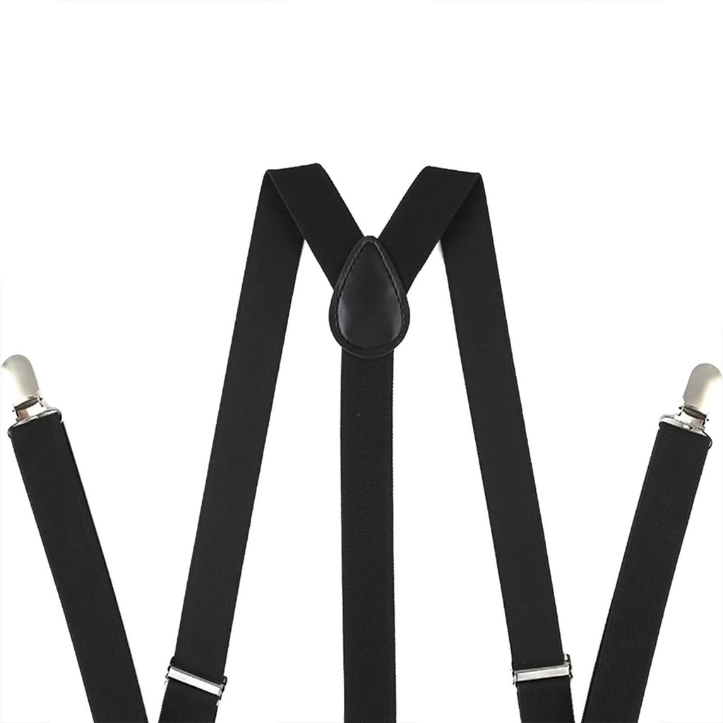 Black Braces with Clip On - 25mm