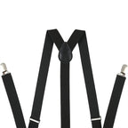 Black Braces with Clip On - 25mm