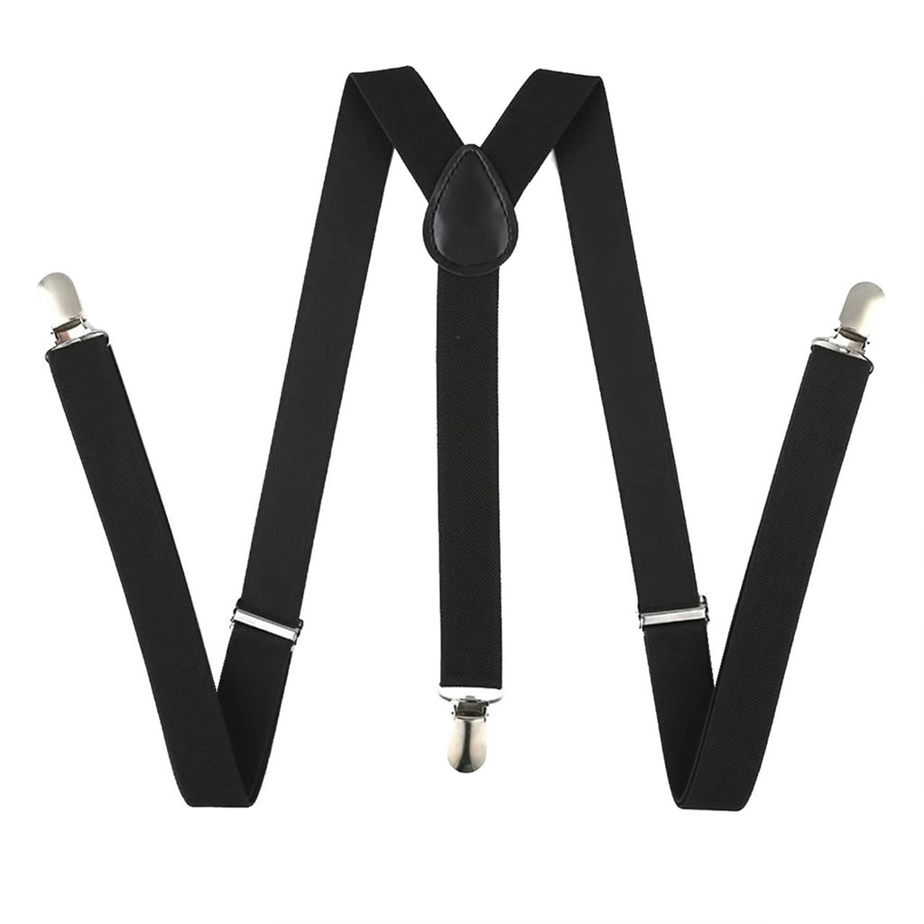 Black Braces with Clip On - 25mm