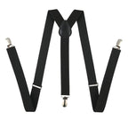 Black Braces with Clip On - 25mm