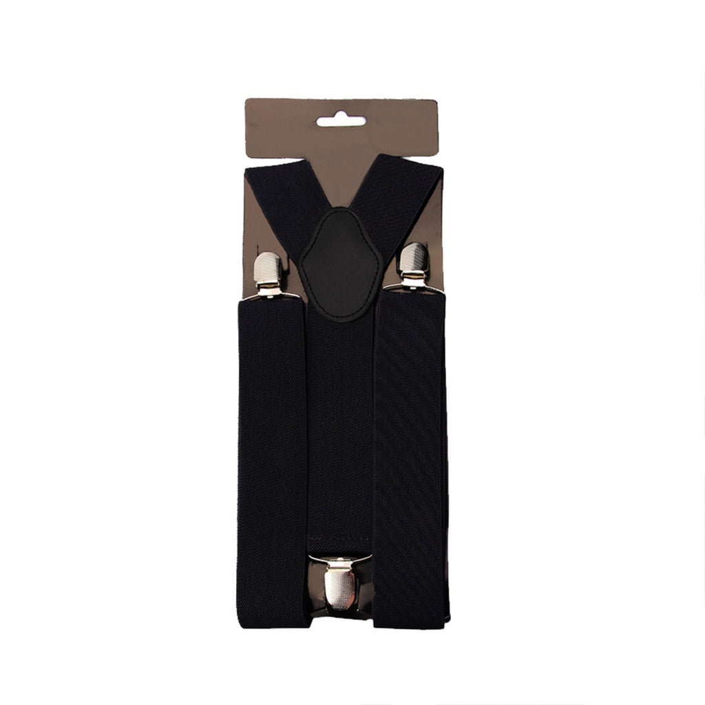 Black Braces with Clip On - 25mm
