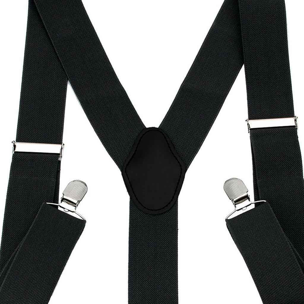 Black Braces with Clip On - 25mm