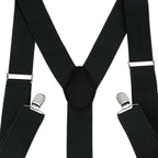Black Braces with Clip On - 25mm