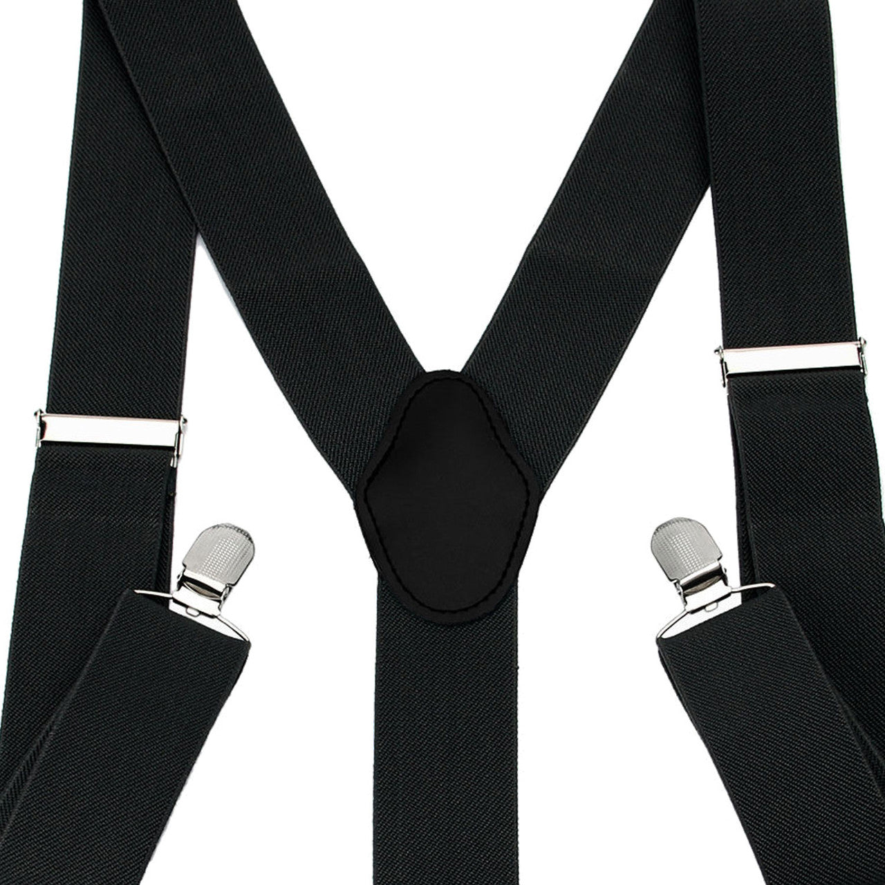 Black Braces with Clip On - 25mm