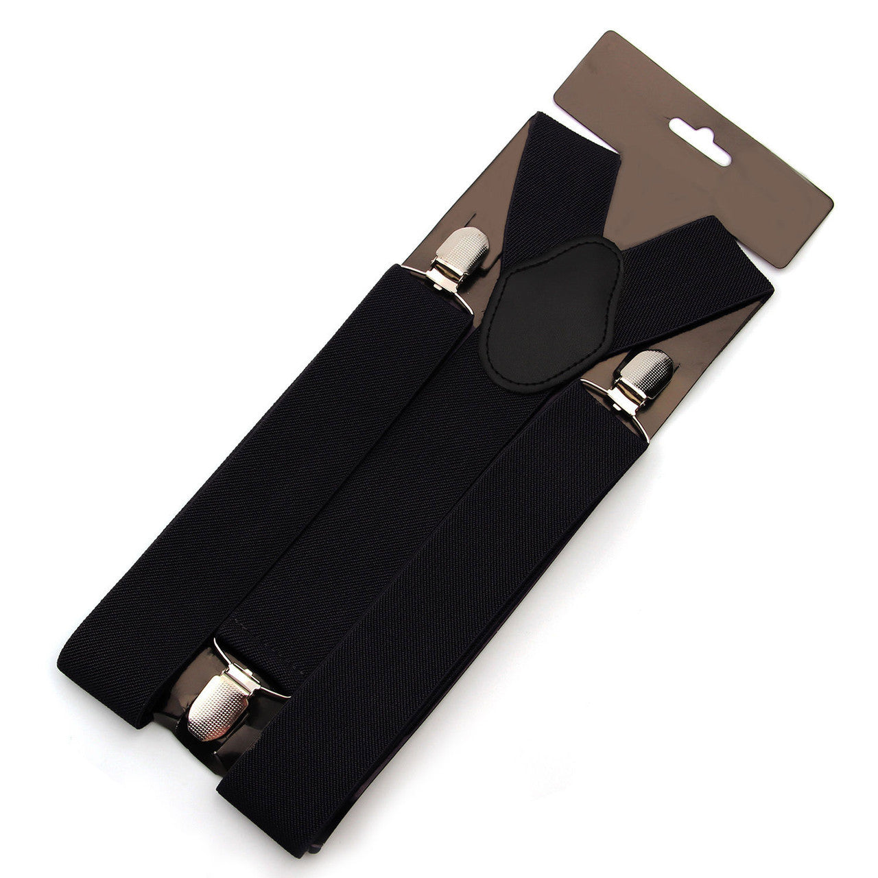 Black Braces with Clip On - 25mm