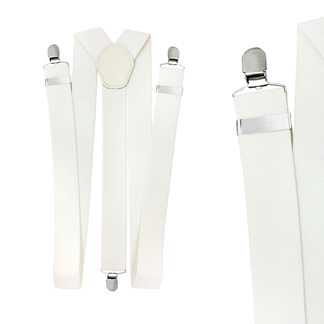 Ivory Braces with Clip On - 25mm