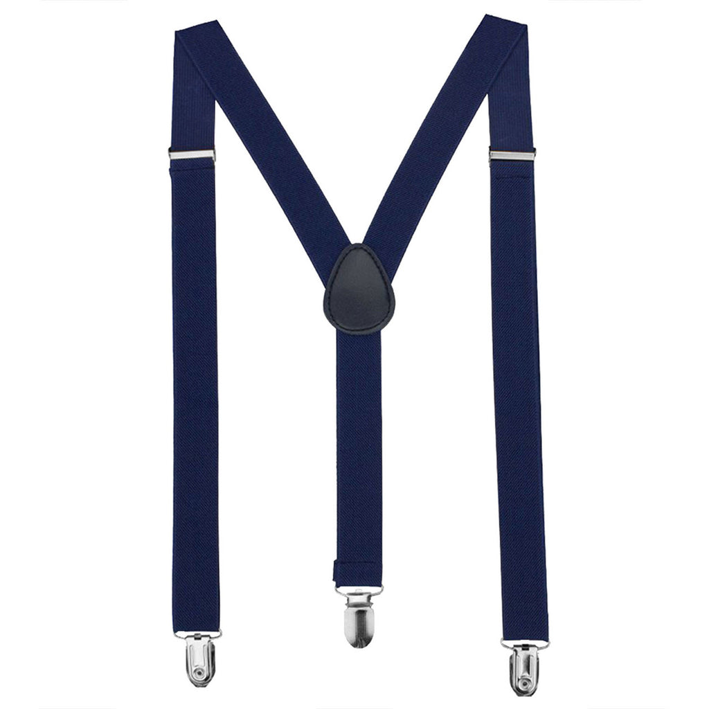 Navy Braces with Clip On - 25mm